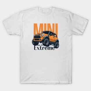 Car mini retro offroad extreme orange T-Shirt